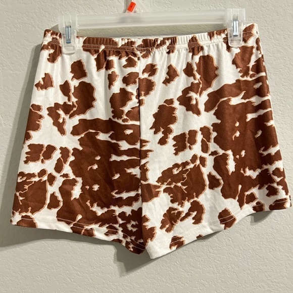 COW print Tank Crop top & short set, Woman size Large, animal print co ord set - Picture 7 of 7